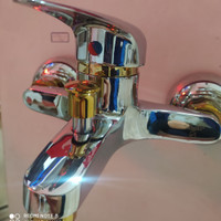 شیر حمام کروم طلایی برلیان مدل ارس
